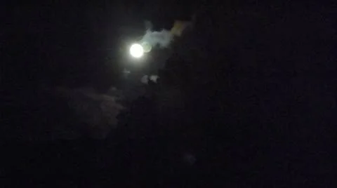 Dark Night Moon Time Lapse Stock Footage 9286851