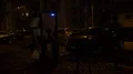 Dark night shot silent city street with electric vehicle charging station 4k or 4k+ Resolution