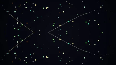 A dark night sky filled with dots and star patterns Stock Footage 330075901