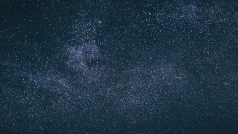 Dark Night Starry Sky With Glowing Stars Stock Video Pond