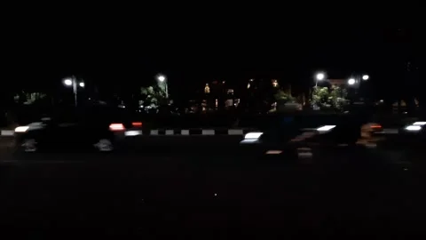 Dark Night Traffic Video stock 338193600