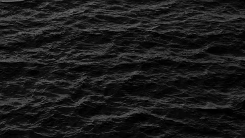 Dark ocean waves crashing in dramatic shadows. Stock Footage 308055359