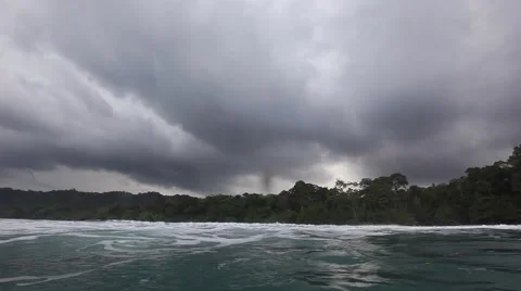 Dark ocean.View in the water. Stock Footage 43045161