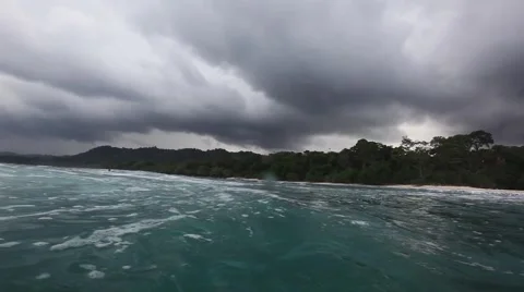 Dark ocean.View in the water. Stock Footage 43045174