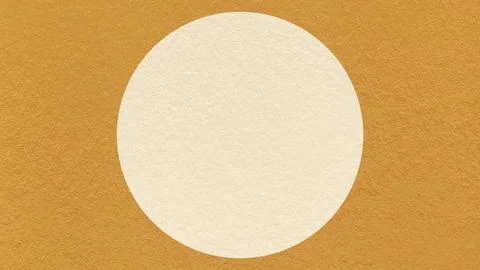 Dark ochre paper texture background with light cream circle and copy space fo Stock Illustration