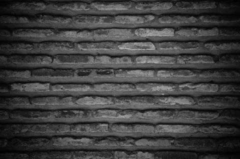 Dark old brick wall texture Stock Photos