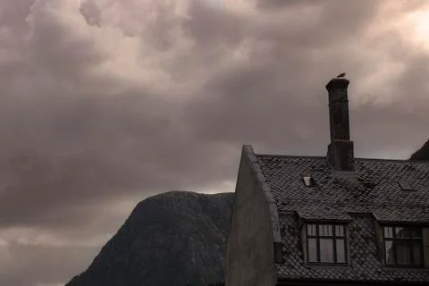 Dark old house Stock Photos