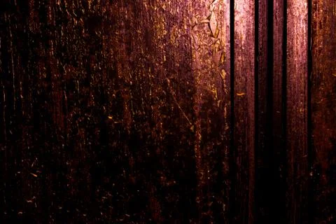 Dark old scary rusty rough golden and copper metal surface texture/background Stock Photos