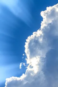 Dark ominous clouds. Dramatic sky Foto stock