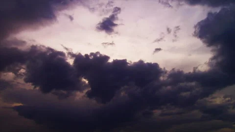 Dark Ominous Clouds in the Sky Stock Footage 279390242