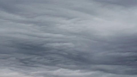Dark ominous grey storm clouds. Dramatic sky. Storm rain clouds. Stock Footage 126282155