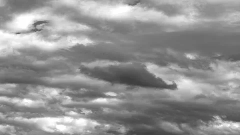 Dark ominous grey storm clouds Video stock 169745339