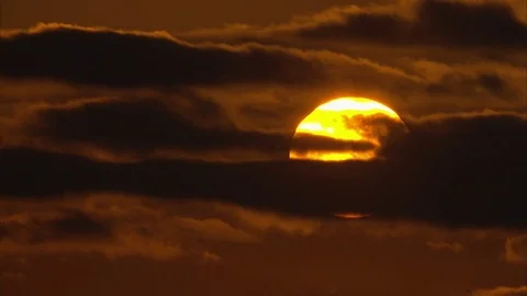 Dark ominous scary foreboding sunrise sunset evening morning 스톡 동영상 73732309