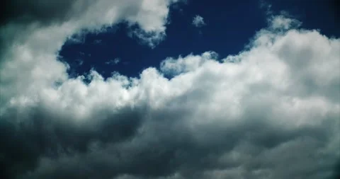 Dark Ominous Storm Clouds Gathering Before Potential Rainfall Video stock 317511055