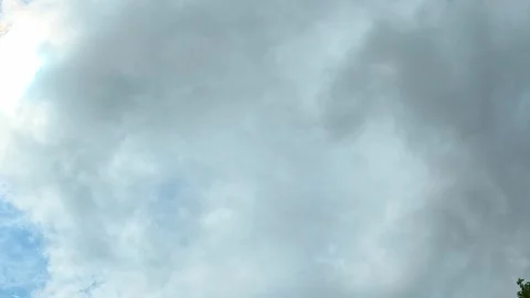 Dark ominous storm clouds gathering overhead Stock Footage 342802467