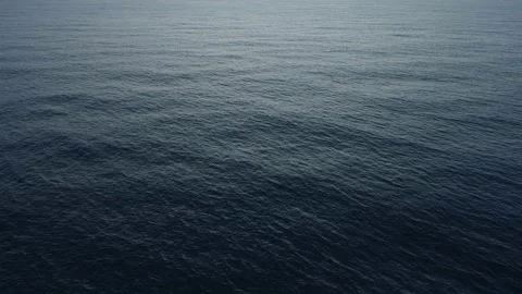 Dark Open sea wave in sunset time Footage from drone aerial view Amazing ocean s Stock Footage 163135234