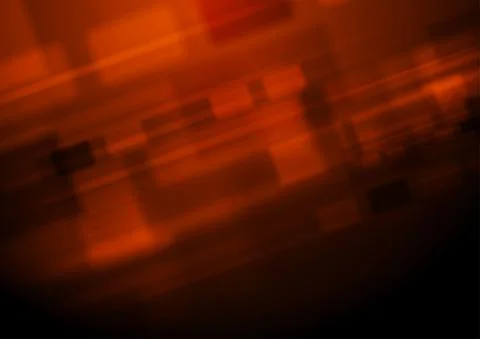Dark orange abstract technology geometric background Stock Illustration