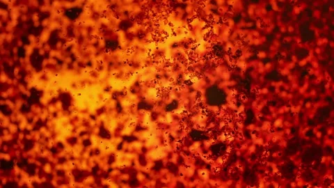 Dark orange crystals - thymol blue, only partially soluble in water - movin.. Stock Footage 259956837