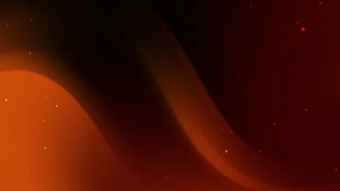 Dark orange gradient background with flowing Video stock 296698958