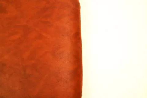 Dark orange imitation leather texture white background Stock Photos