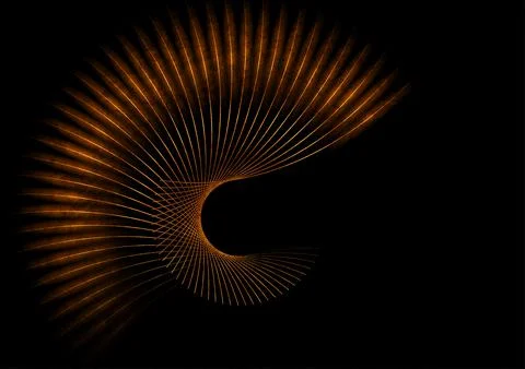 Dark orange minimal lines abstract futuristic tech grunge background Stock Illustration