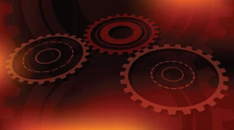 Dark orange technical background Stock-Illustration