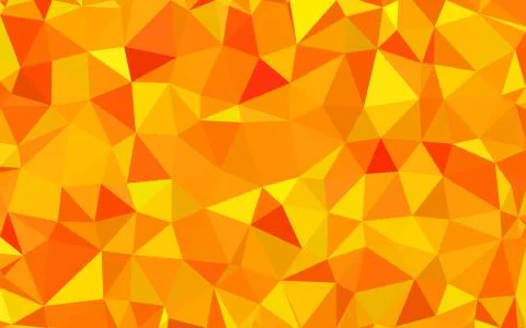 Dark Orange triangular low poly, Mosaic pattern Background, Vector illustrati Stock Illustration