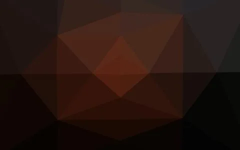 Dark Orange vector abstract mosaic pattern. Stock Illustration