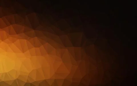 Dark Orange vector abstract mosaic backdrop. Stock Illustration