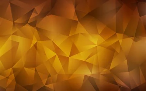Dark Orange vector abstract mosaic backdrop. Stock Illustration