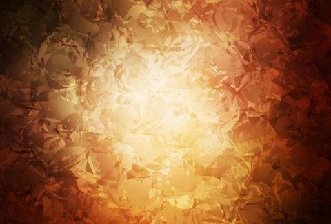 Dark Orange vector abstract pattern with roses, flowers. Stock Illustration