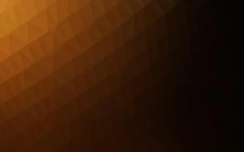 Dark Orange vector abstract polygonal texture. Illustration