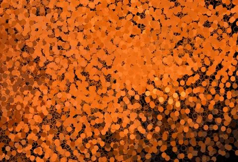Dark Orange vector backdrop with dots. Stock Illustration