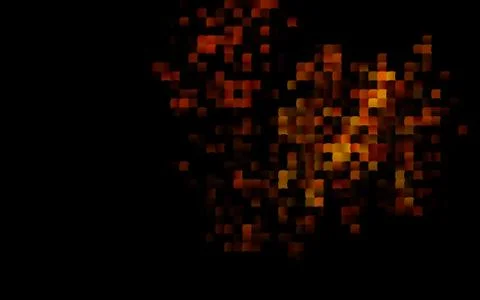 Dark Orange vector backdrop with rectangles, squares. Stock Illustration