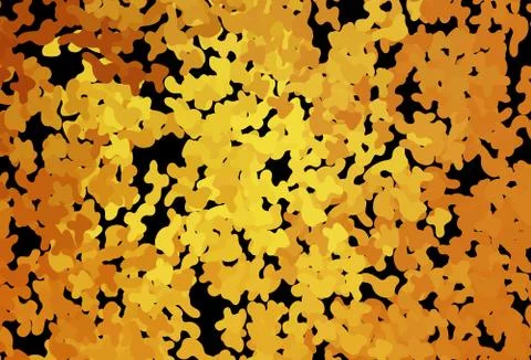 Dark Orange vector background with abstract shapes. Stock Illustration