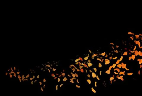 Dark Orange vector background with abstract forms. Stock Illustration