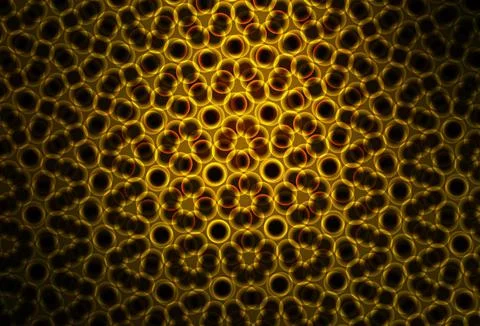 Dark Orange vector background with bubbles. Stock Illustration