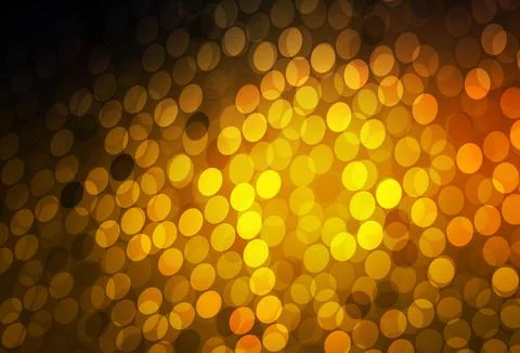 Dark Orange vector background with bubbles. Stock Illustration