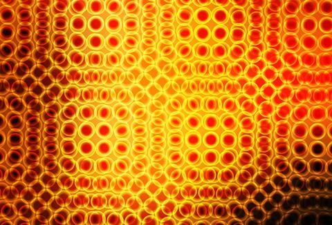 Dark Orange vector background with bubbles. Stock Illustration