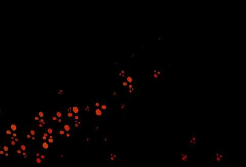 Dark Orange vector background with lamp shapes. Illustrazione stock