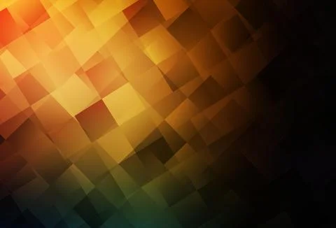 Dark Orange vector background in polygonal style. Stock Illustration