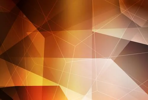 Dark Orange vector background with polygonal style. Stock Illustration