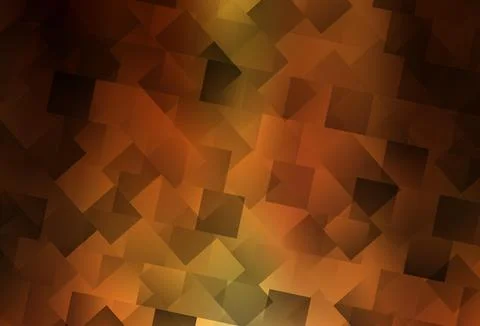 Dark Orange vector background in polygonal style. Illustrazione stock