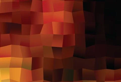 Dark Orange vector background with rectangles. Illustrazione stock