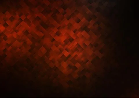 Dark Orange vector background with rectangles. Stock Illustration