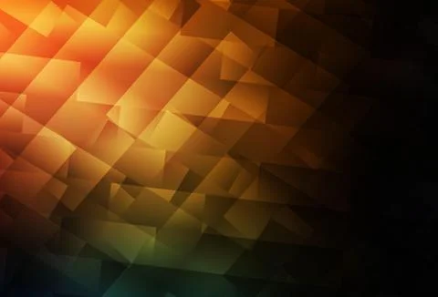 Dark Orange vector background with rectangles. Stock Illustration