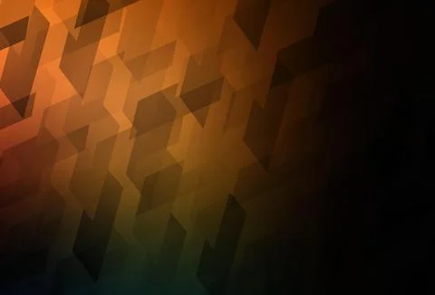 Dark Orange vector background with rectangles. Stock Illustration