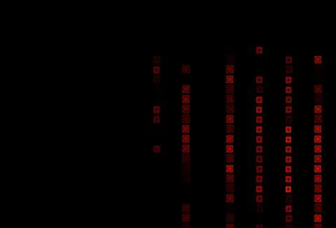 Dark Orange vector background with rectangles, circles. Stock Illustration