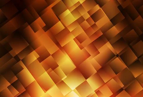 Dark Orange vector background with rectangles. Illustrazione stock