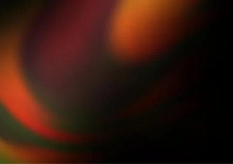 Dark Orange vector blurred shine abstract background. Stock Illustration